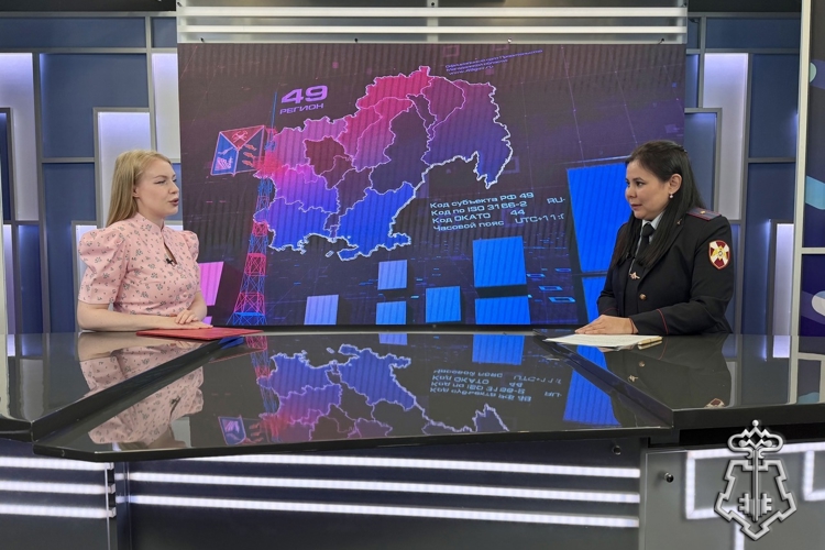 Служба с перспективой: офицер Росгвардии в эфире ТВ «Колыма-плюс» рассказала о работе вневедомственной охраны 