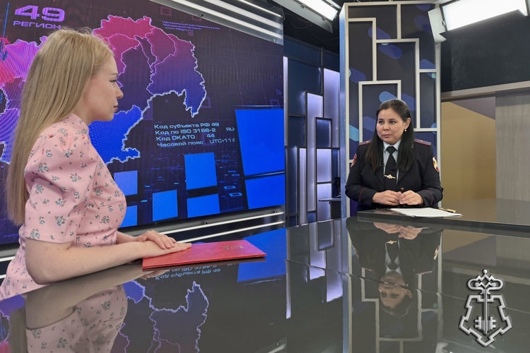 Служба с перспективой: офицер Росгвардии в эфире ТВ «Колыма-плюс» рассказала о работе вневедомственной охраны 